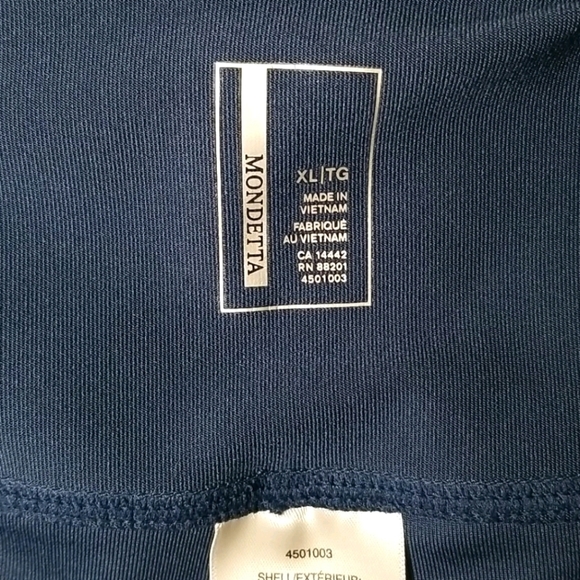 Mondetta Women's Leggings Size XL  High Waisted Blue Activewear Gym Yoga - Picture 7 of 9